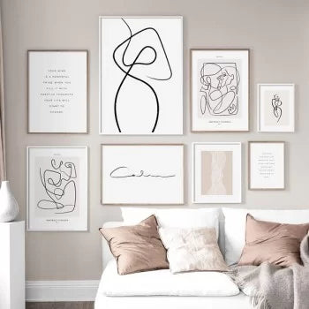 Tableaux imprimés - Tableau line art