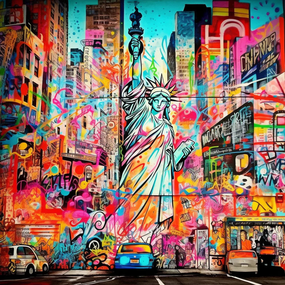 Tableau Toile Imprimée New York – 40x25cm – Déco Murale Moderne – Neuf