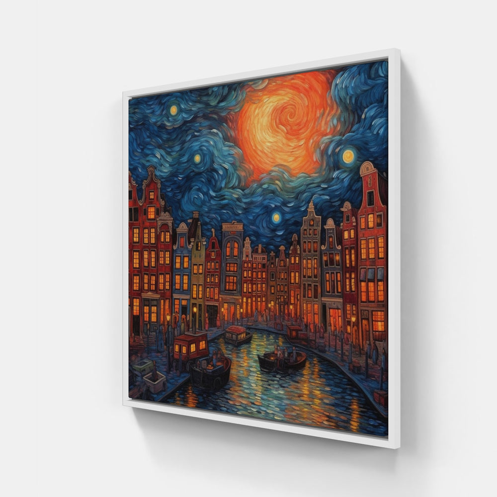 Amsterdam Euphoria-Canvas-artwall-20x20 cm-White-Artwall