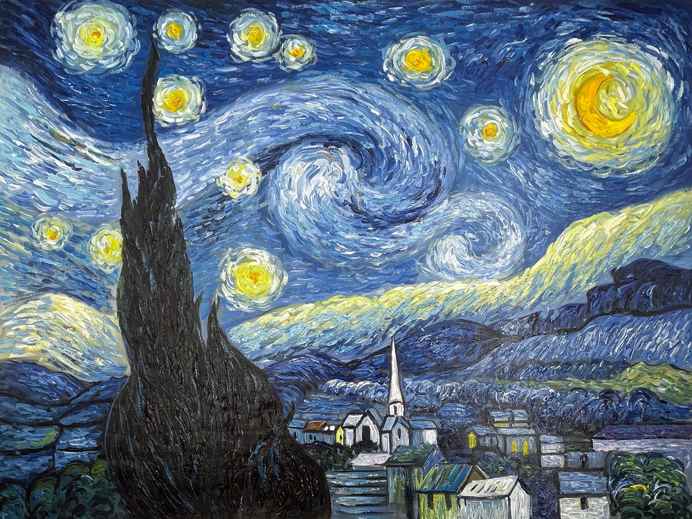 Reproduction painting the starry Night