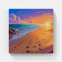 Beachfront Bliss Waves-Canvas-artwall-Artwall