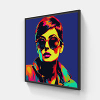 Warhol Sing Chant-Canvas-artwall-20x20 cm-Black-Artwall