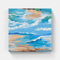 Beach Bonfire Sunset-Canvas-artwall-Artwall