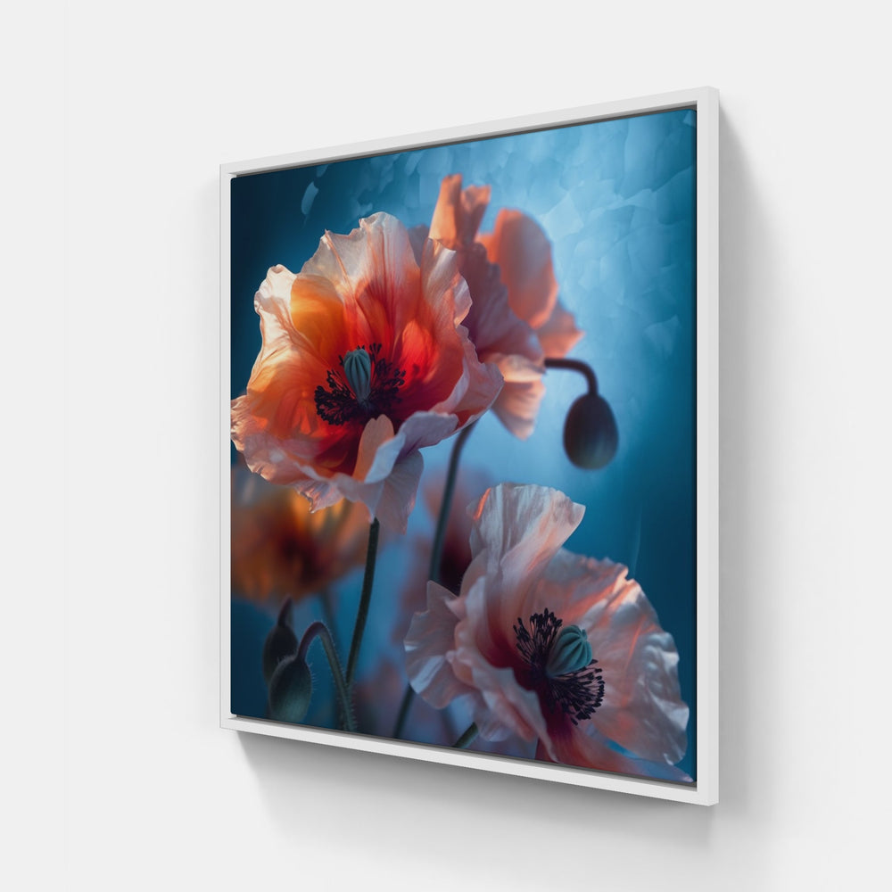 Exotic Flower Haven-Canvas-artwall-40x40 cm-White-Artwall