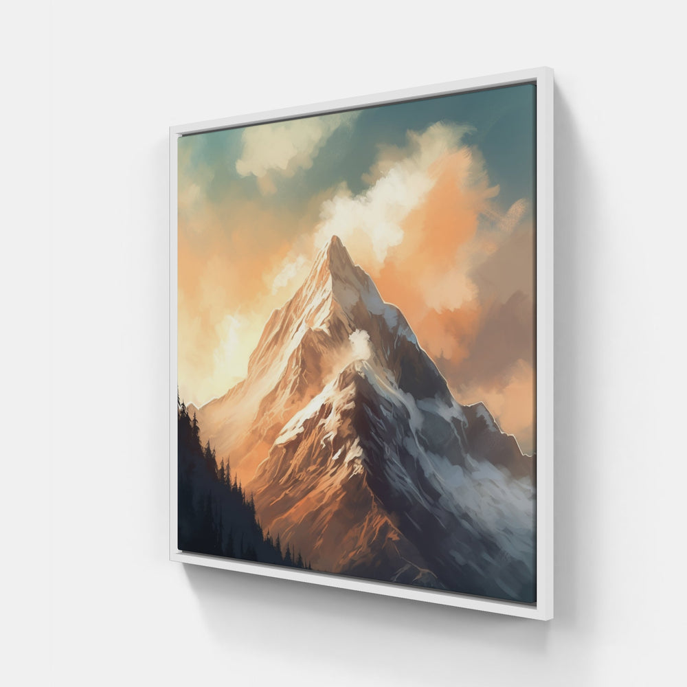 Picturesque Mountain Beauty-Canvas-artwall-20x20 cm-White-Artwall