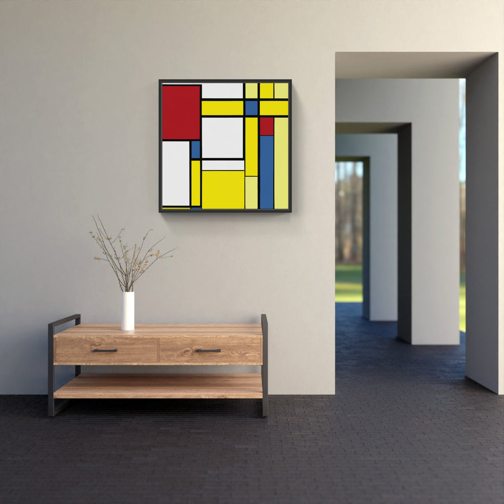 Mondrian geometry abstract-Canvas-artwall-Artwall