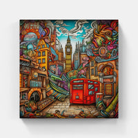 London Vibrant Melodies-Canvas-artwall-Artwall