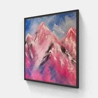 Mountain Bliss Artwork-Canvas-artwall-20x20 cm-Black-Artwall