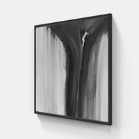 Abstract emotion overwhelm-Canvas-artwall-20x20 cm-Black-Artwall