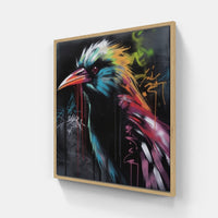 Bird soars high-Canvas-artwall-20x20 cm-Wood-Artwall