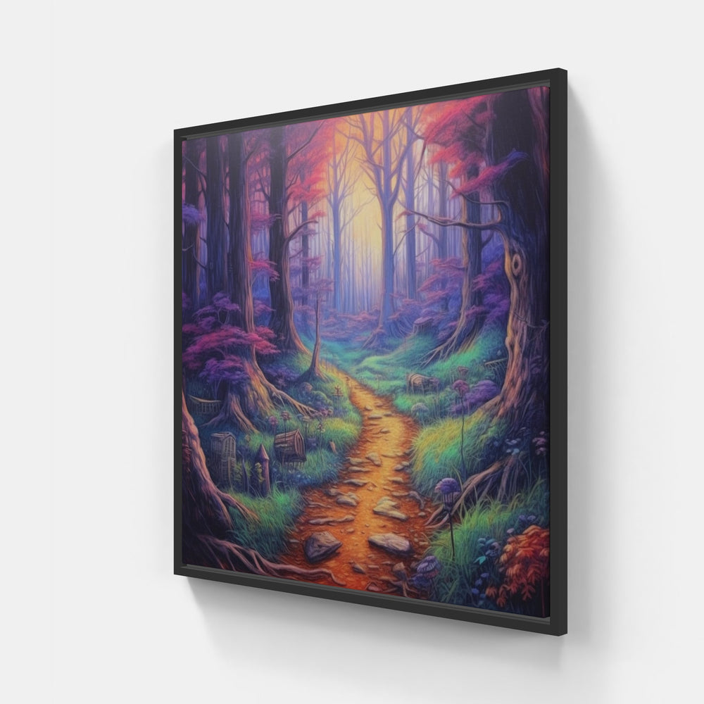 Wildlife Haven Forest-Canvas-artwall-20x20 cm-Black-Artwall