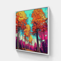 Solitary Forest Pond-Canvas-artwall-20x20 cm-White-Artwall