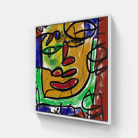 Basquiat eternity Endless-Canvas-artwall-20x20 cm-White-Artwall