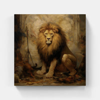 Lion Roar Echoing-Canvas-artwall-Artwall