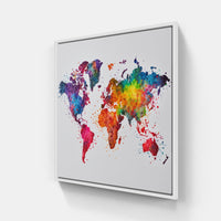 Ephemeral World Echoes-Canvas-artwall-20x20 cm-White-Artwall