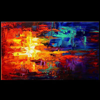 Tableau Abstrait Fire and Ice