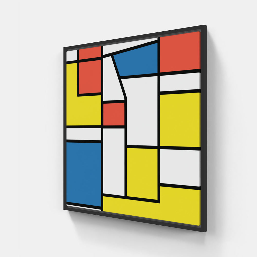 Mondrian creation pure-Canvas-artwall-20x20 cm-Black-Artwall