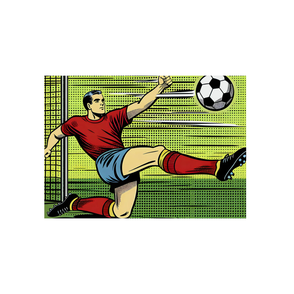 kick, goal, game, foot- Tableau aluminium