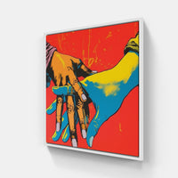 Warhol's Artistic Brilliance-Canvas-artwall-20x20 cm-White-Artwall