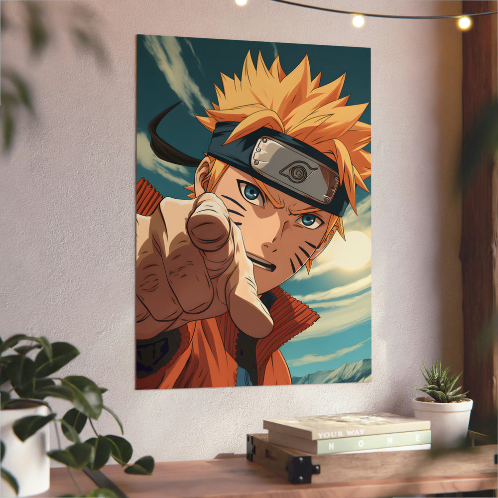 Naruto portrait tableau aluminium