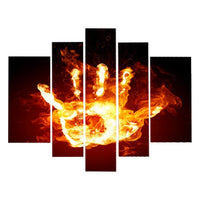 Fire Hand Abstract Decoration