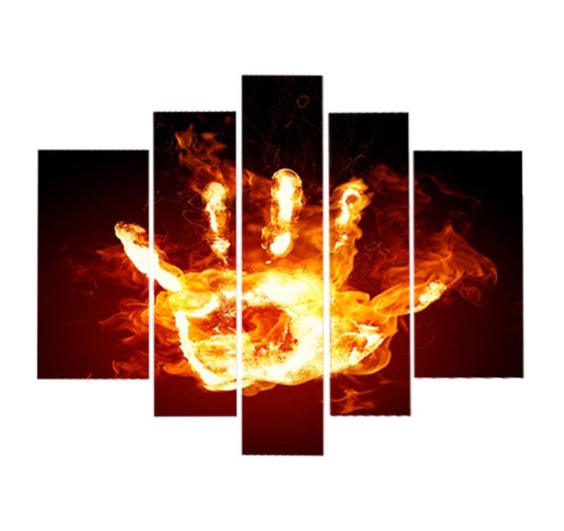 Fire Hand Abstract Decoration