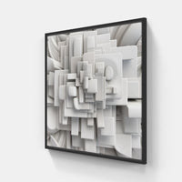 Dreams in dimension.-Canvas-artwall-20x20 cm-Black-Artwall