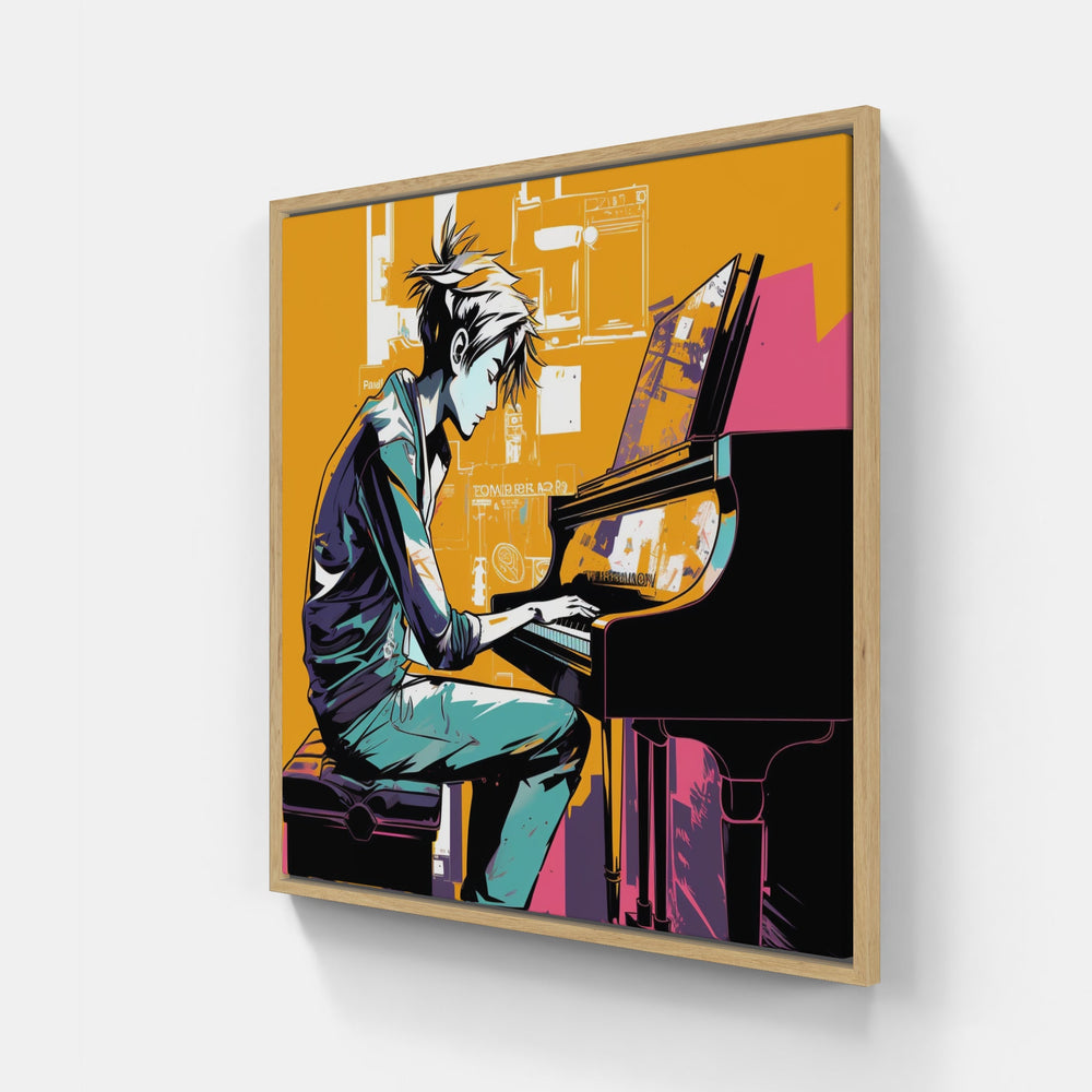 Captivating Piano Harmony-Canvas-artwall-Artwall