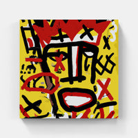 Basquiat rhyme divine-Canvas-artwall-Artwall