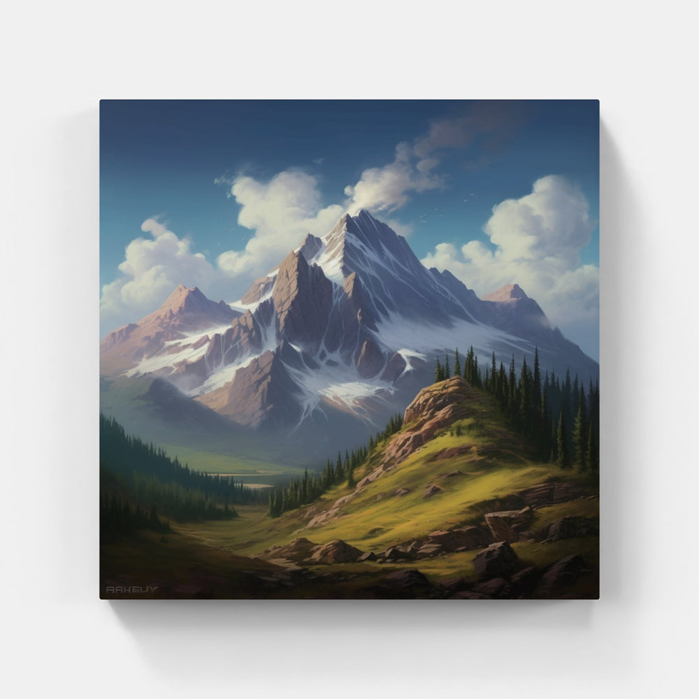 Majestic Mountain Peaks-Canvas-artwall-Artwall