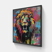 Lion Roar Pride-Canvas-artwall-20x20 cm-Black-Artwall