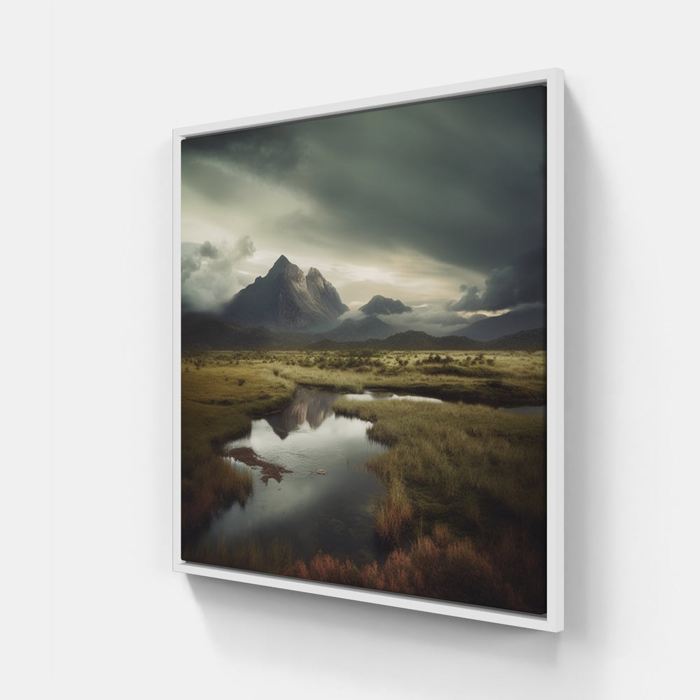 Majestic Earth, Eternal Charm-Canvas-artwall-40x40 cm-White-Artwall