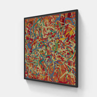 Jackson Pollock Drip-Canvas-artwall-20x20 cm-Black-Artwall