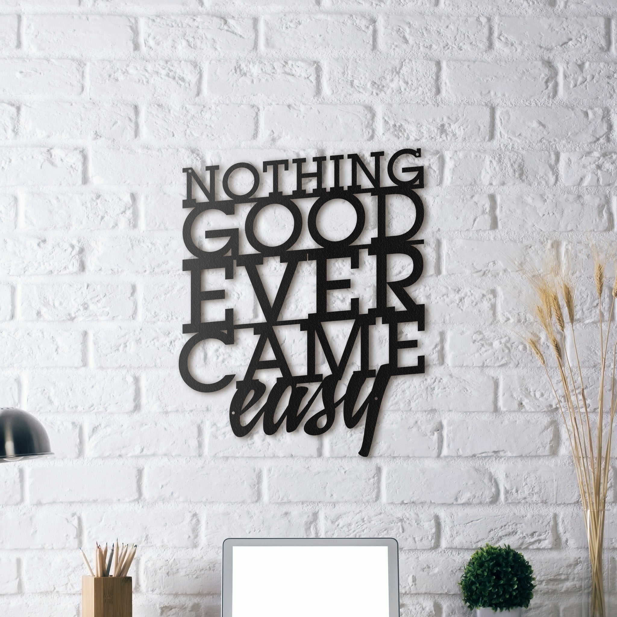 Nothing Good Metal Wall Decoration Artwall And Co 