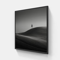 Boundless Horizons, Silent Majesty-Canvas-artwall-40x40 cm-Black-Artwall