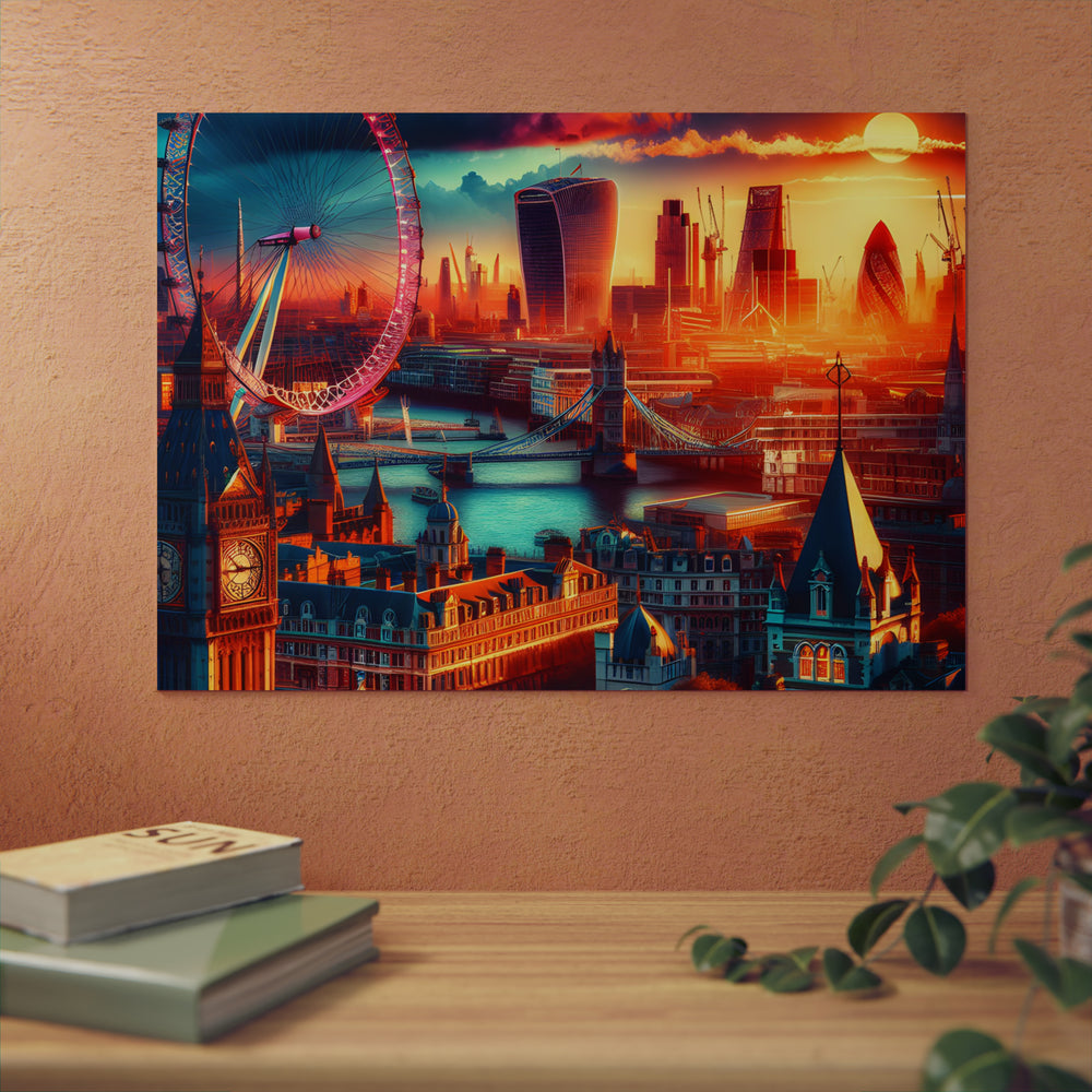 "London in heart
forever bound."- Tableau aluminium