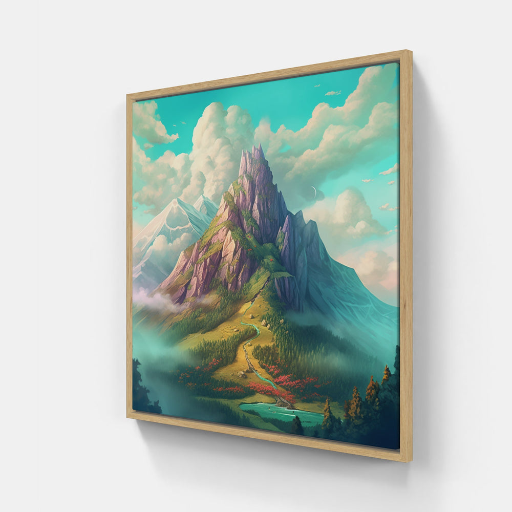 Captivating Mountain Peaks-Canvas-artwall-Artwall
