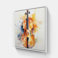 Timeless Violin Echo-Canvas-artwall-20x20 cm-White-Artwall