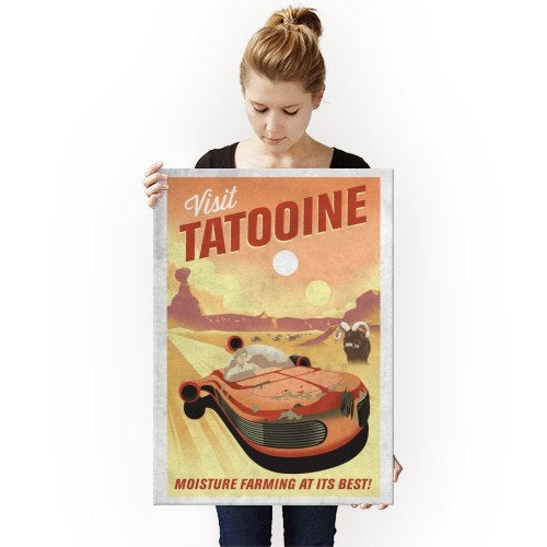 Poster Metal Tatooine Vintage