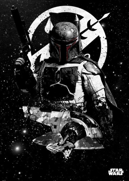 Poster Metal Star Wars Chasseur