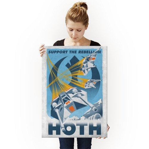 Affiche Métal Star Wars hoth