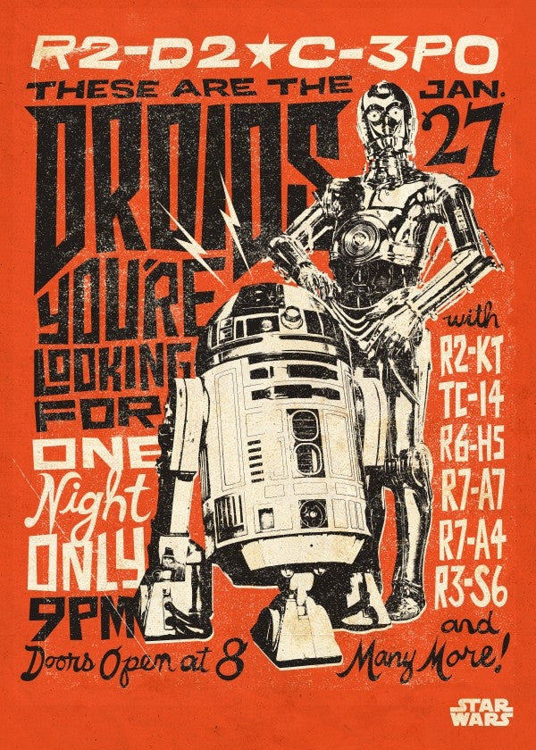 Poster Star Wars Droids