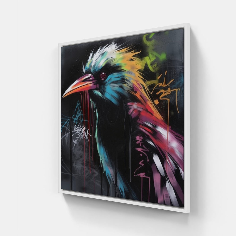 Bird soars high-Canvas-artwall-20x20 cm-White-Artwall