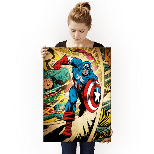 Affiche Rétro Captain America