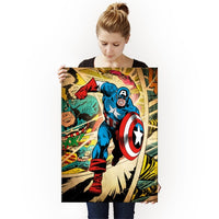 Affiche Rétro Captain America