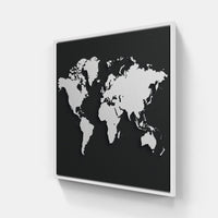 Celestial World Strokes-Canvas-artwall-20x20 cm-White-Artwall