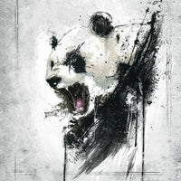 Poster Metal Colère du Panda