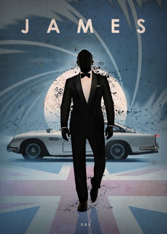 Bond DB5 Metal Poster