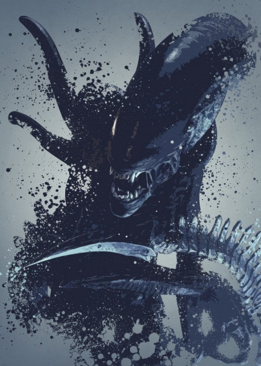 Poster Mural Metal Alien