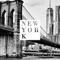 Poster Blanc et Noir New york